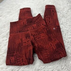 Lululemon Wunder Train Contour Fit High-Rise Tight 25" Lululemon Ombre Red Multi